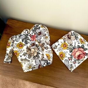 Milkmaid Goods Kimono Knotted Gown with Matching Swaddle Blanket & Headband Set